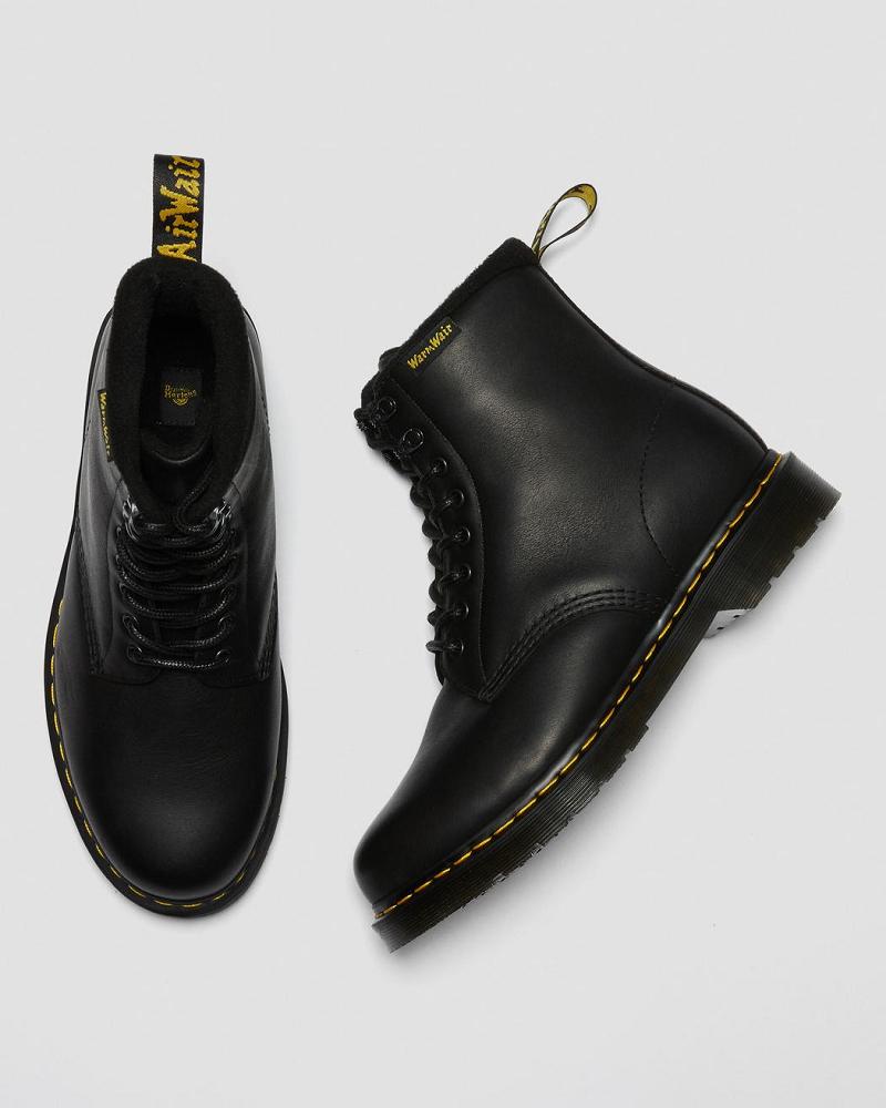 Dr Martens 1460 Pascal Warmwair Leren Veterlaarzen Dames Zwart | NL 585MQZ